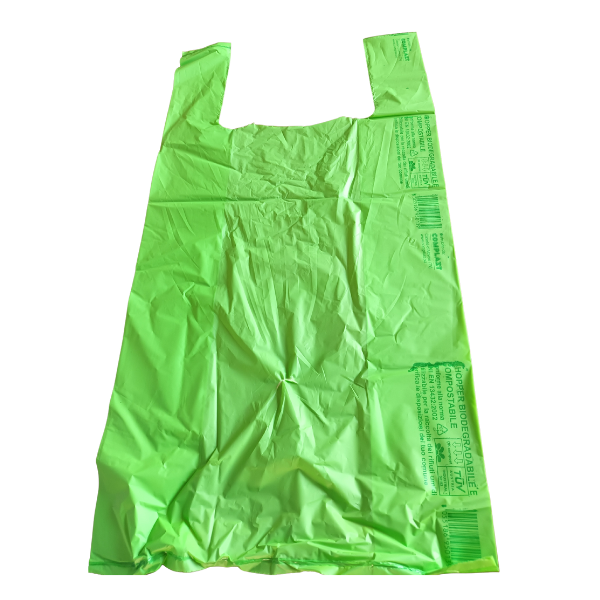 Shopper biocompostabile verdino