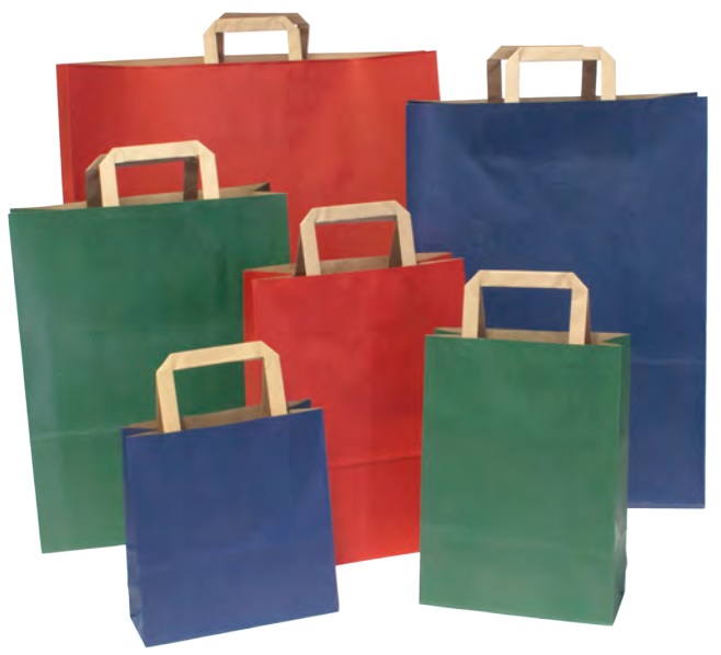 Shopper in carta kraft tinta unita